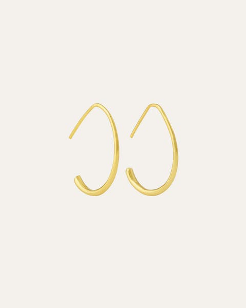 Allegra Oval Hoop Earrings