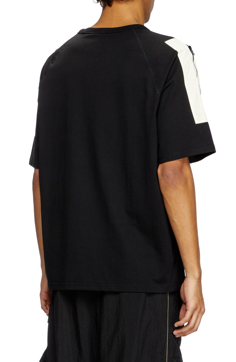 DIESEL<sup>®</sup> T-Fausty Mixed Media T-Shirt, Alternate, color, 