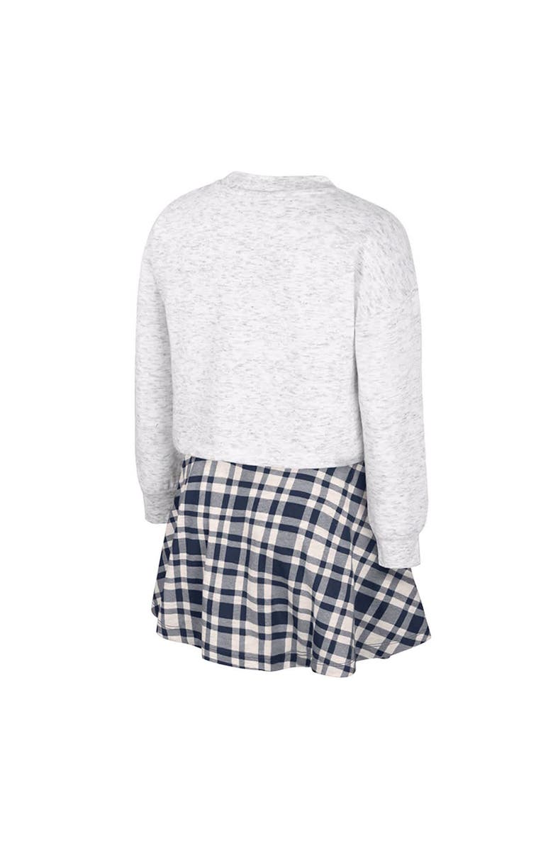 COLOSSEUM Girls Youth Colosseum Gray Michigan Wolverines Marceline Plaid Skirt and Top Set, Alternate, color, Gray