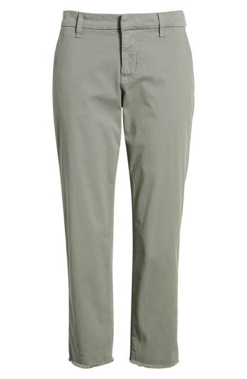 Frank & Eileen Wicklow The Italian Stretch Cotton Crop Chinos In Rosemary
