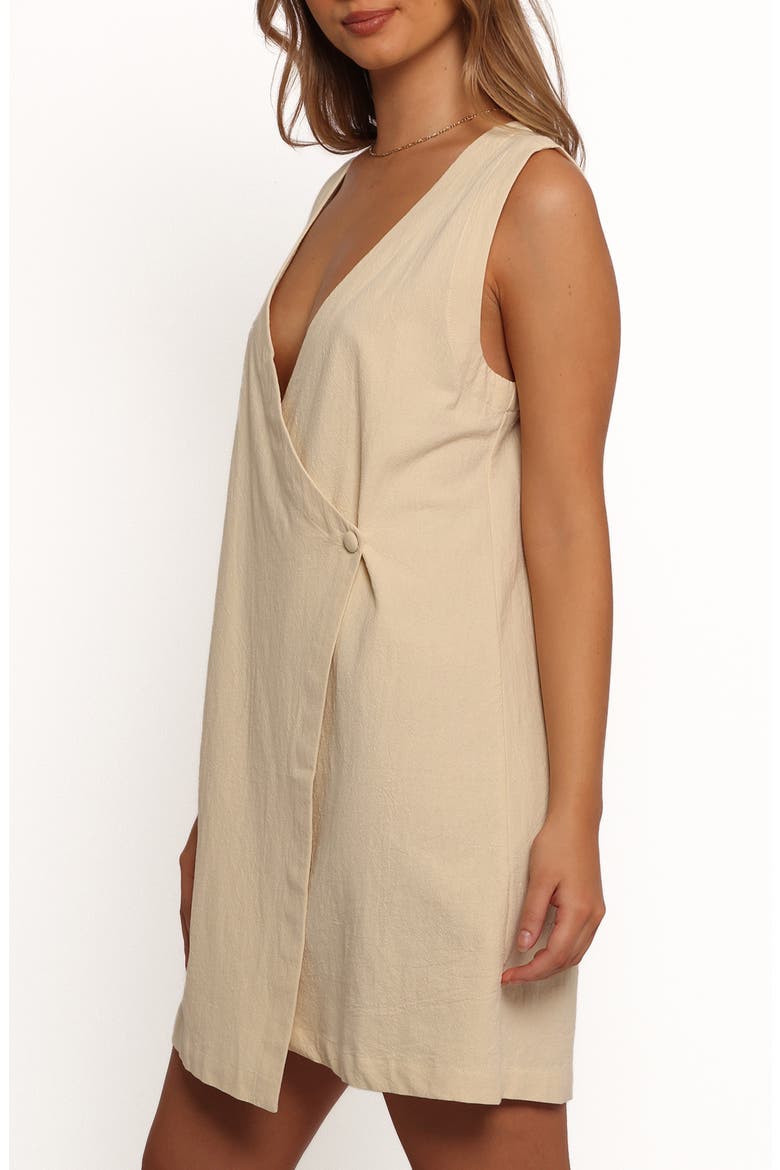 India Wrap Minidress, Alternate, color, BUTTER YELLOW