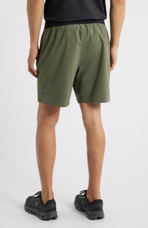 Ten Thousand Interval Unlined 7-inch Training Shorts In Od Green