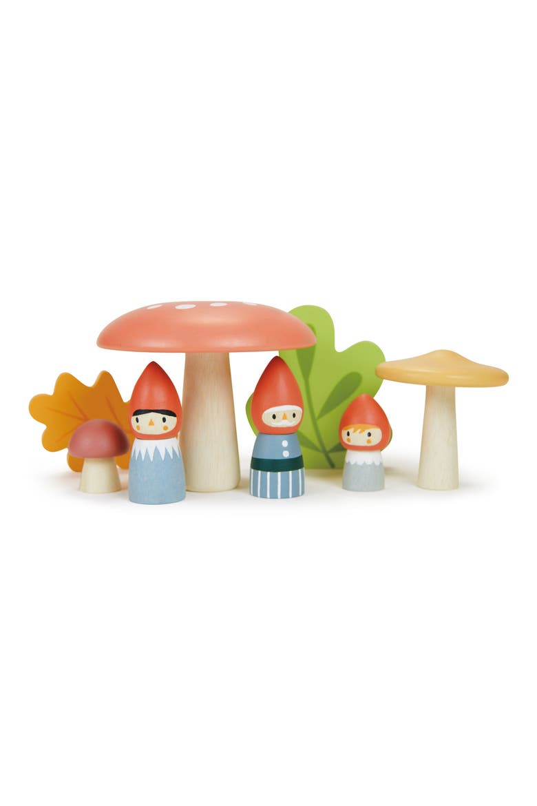 Woodland Gnome Family Wooden Playset, Alternate, color, MULTI