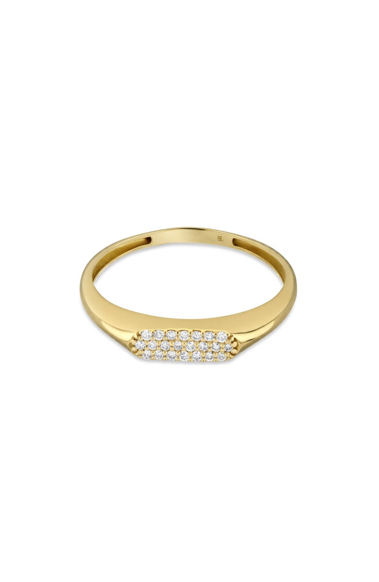 Bony Levy Icon 18K Yellow Gold Pavé Diamond Ring, Alternate, color, 18K Yellow Gold