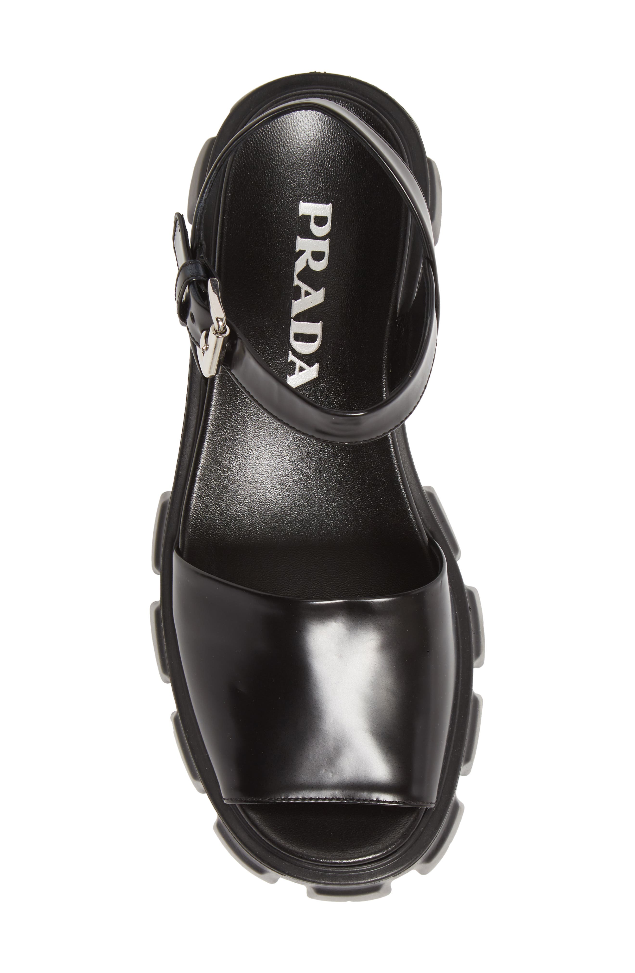 Prada Monolith Lug Sole Sandal, Alternate, color, 