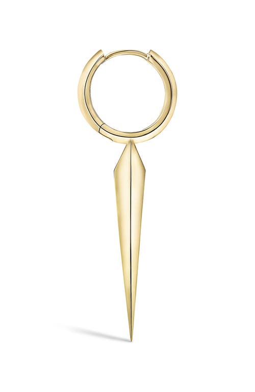 Shop Maria Tash Faceted Grand Spike Hoop Earring In Yellow
