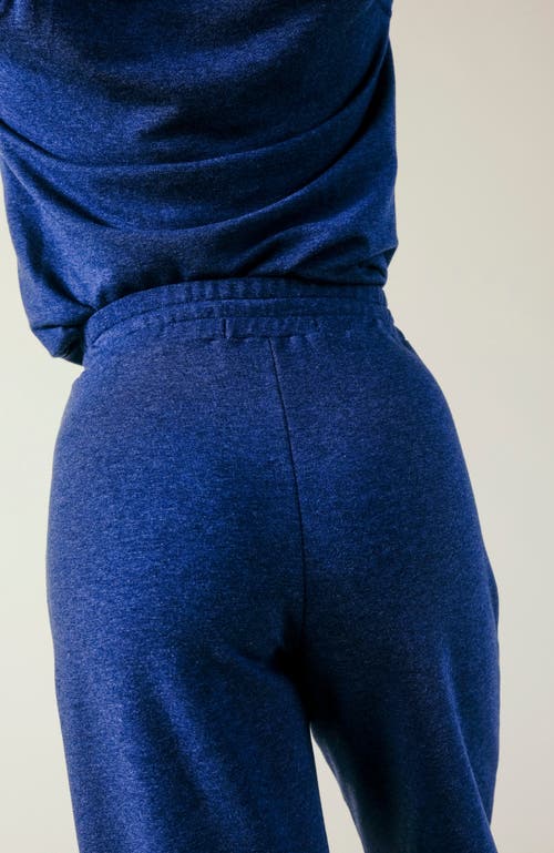 Poplinen Betty Organic Cotton + Tencel Wide Leg Pant In Heather Lake