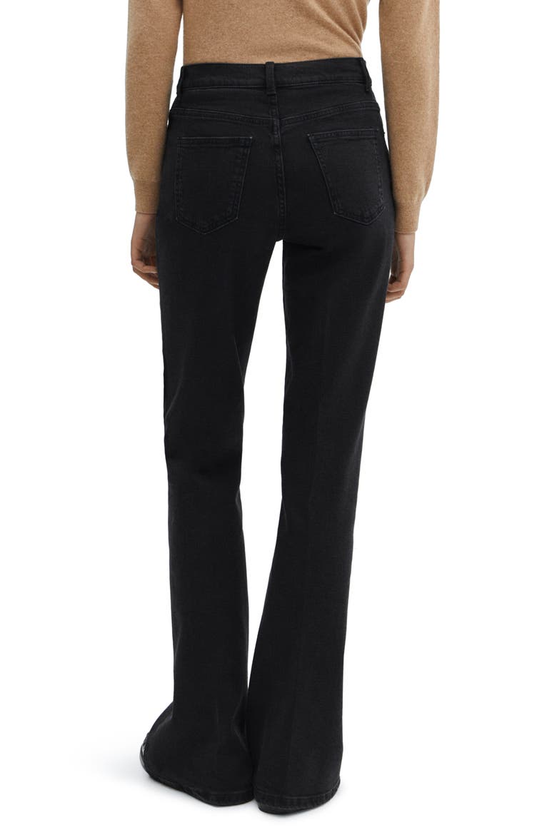 Kick Flare Jeans, Alternate, color, BLACK DENIM