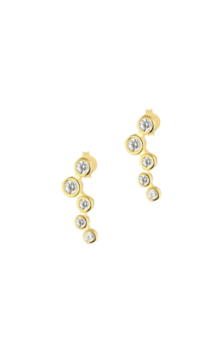 Spero London Star Cluster Stud Earring Sterling Silver, Main, color, Gold