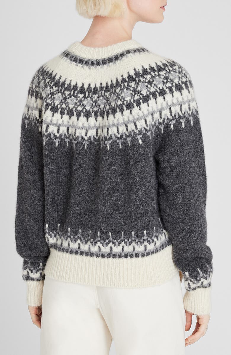 Club Monaco Fair Isle Alpaca Blend Crewneck Sweater, Alternate, color, 