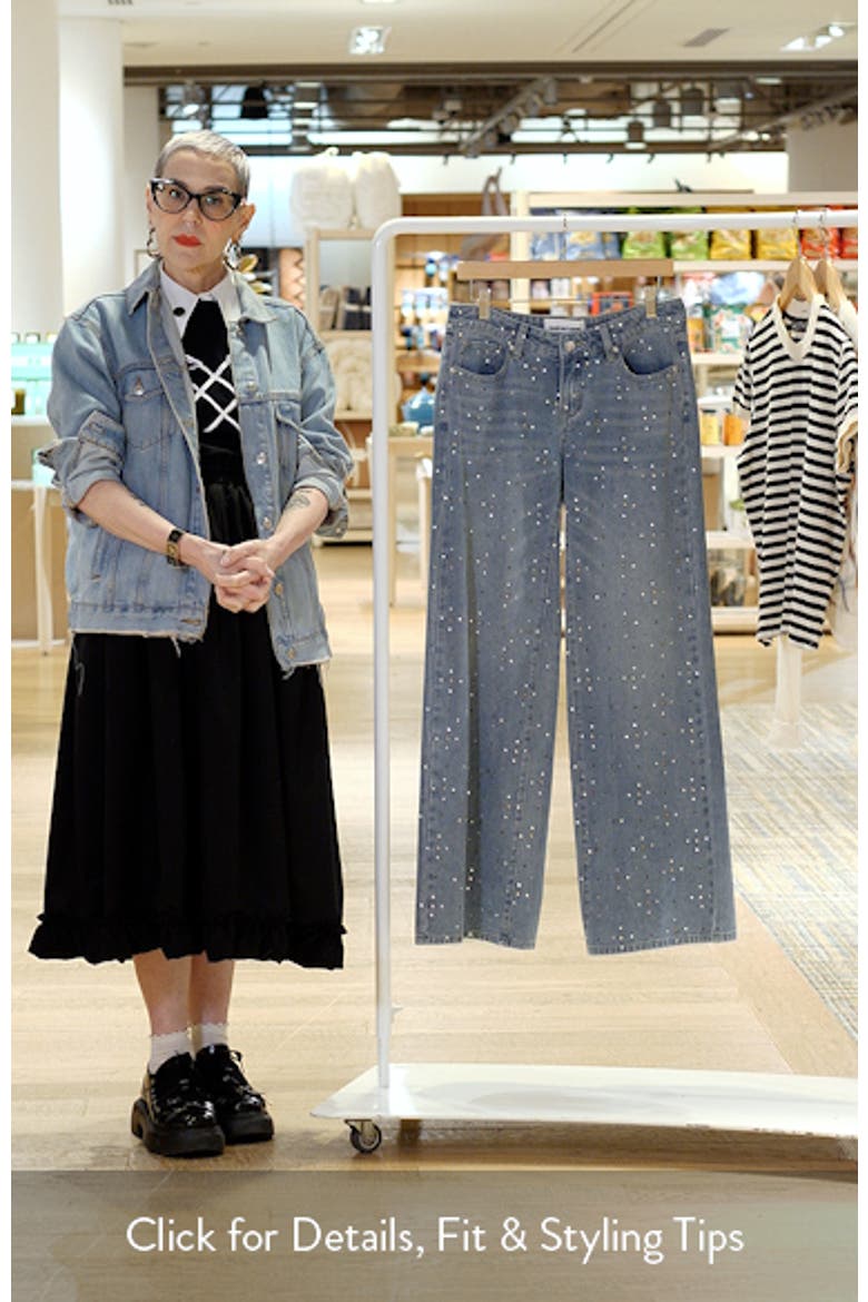Mixed Stone Low Rise Wide Leg Jeans video
