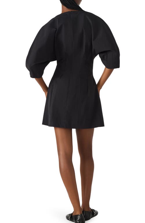 Steve Madden Dayton Pleated Minidress In Black