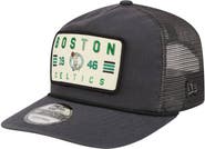 New Era Men's New Era Charcoal Boston Celtics Washed Patch 19TWENTY Adjustable Trucker Hat