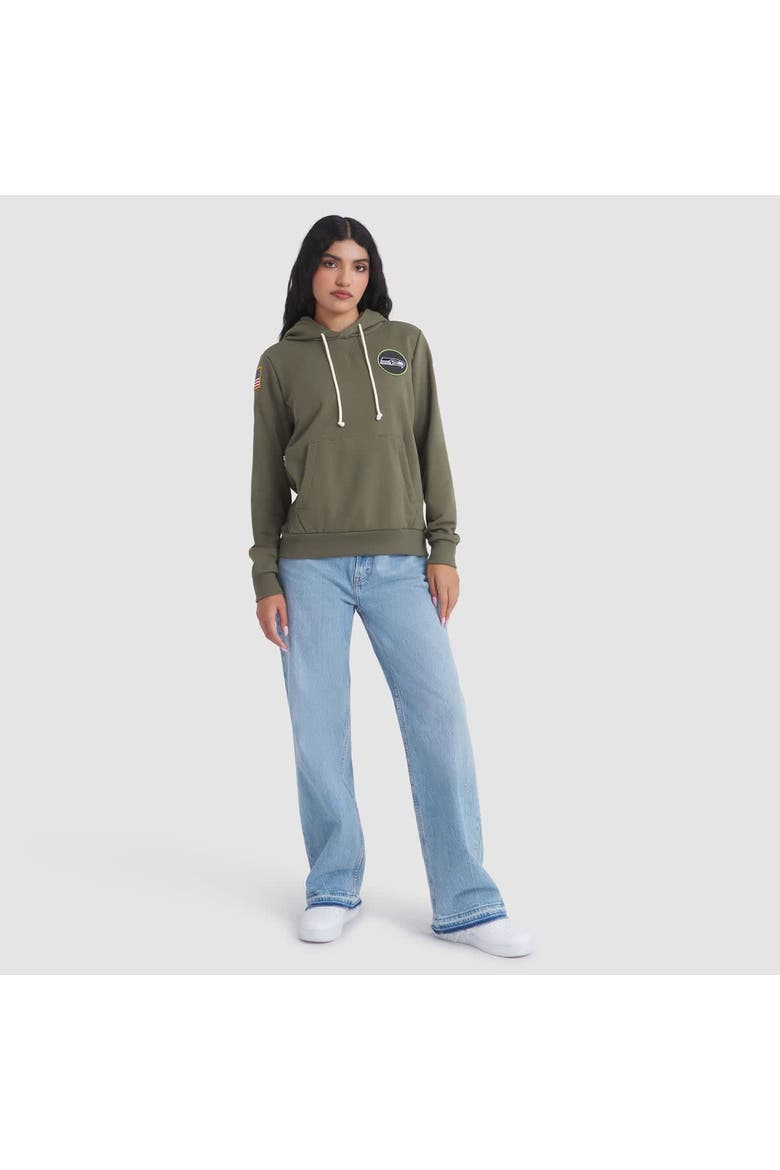 Women's Nike Olive Seattle Seahawks 2025 Salute to Service Sideline Standard Issue Dri-FIT Hoodie, Alternate, color, Olive