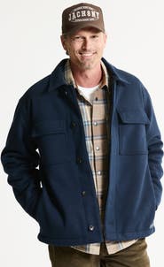 JACHS Bonded Wool Blend Heather Knit Jacket