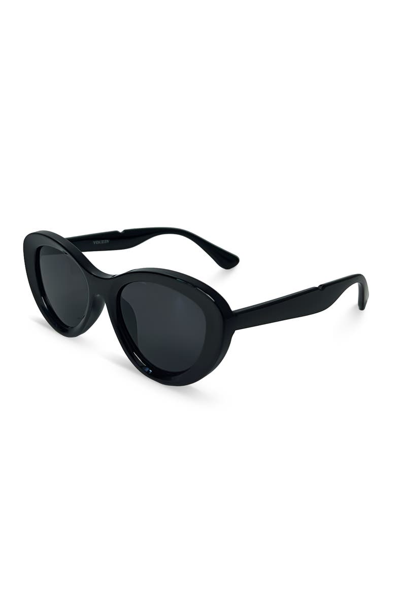The Bay Sunglasses, Alternate, color, Black