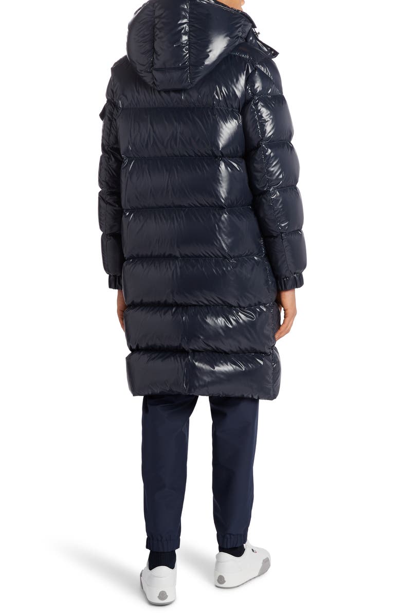 Moncler Hanoverian Long Hooded Puffer Coat, Alternate, color, 