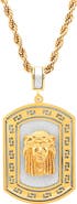 STEELTIME Jesus Dog Tag Pendant Necklace