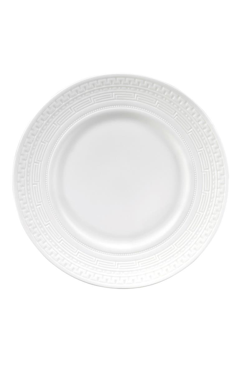 Intaglio Bone China Salad Plate, Main, color, WHITE