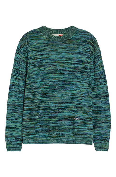 Space Dye One of a Kind Crewneck Sweater
