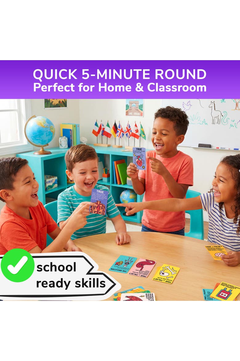 Kids Trivia Card Games - World, Space, History & Human Body, Alternate, color, Body