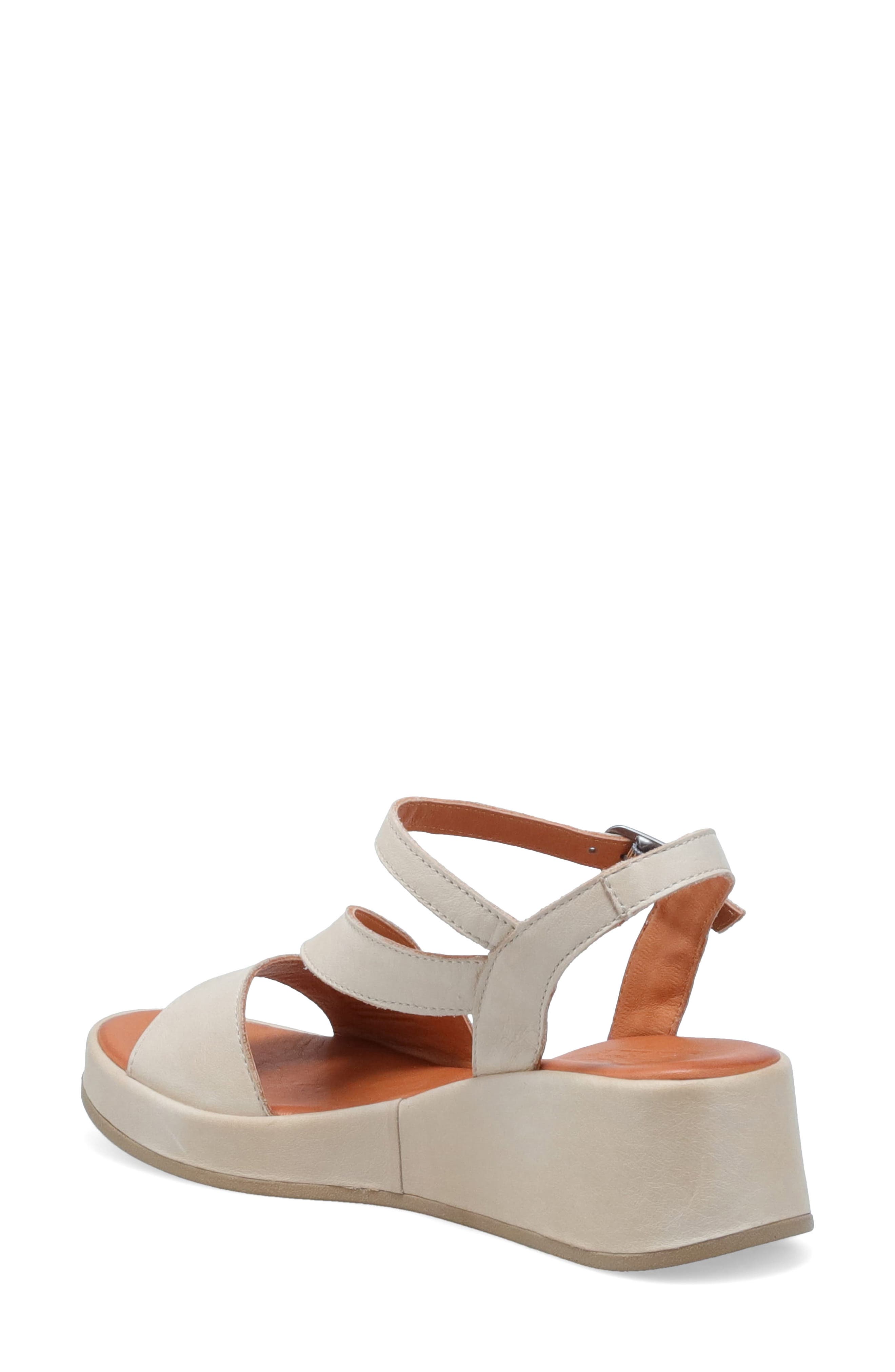 Preston Ankle Strap Wedge Sandal, Alternate, color, LATTE