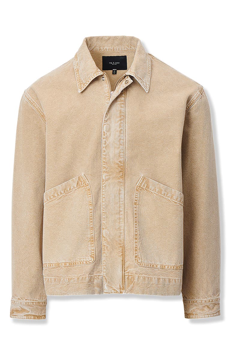 rag & bone Hudson Cotton Canvas Jacket, Alternate, color, Antitaupe