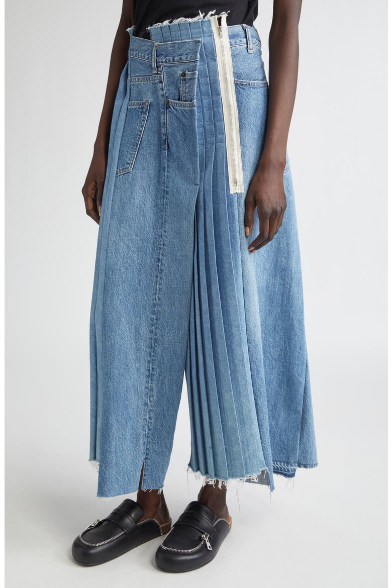 Remake Denim Mark VI Maxi Skirt, Alternate, color, INDIGO ASSORT