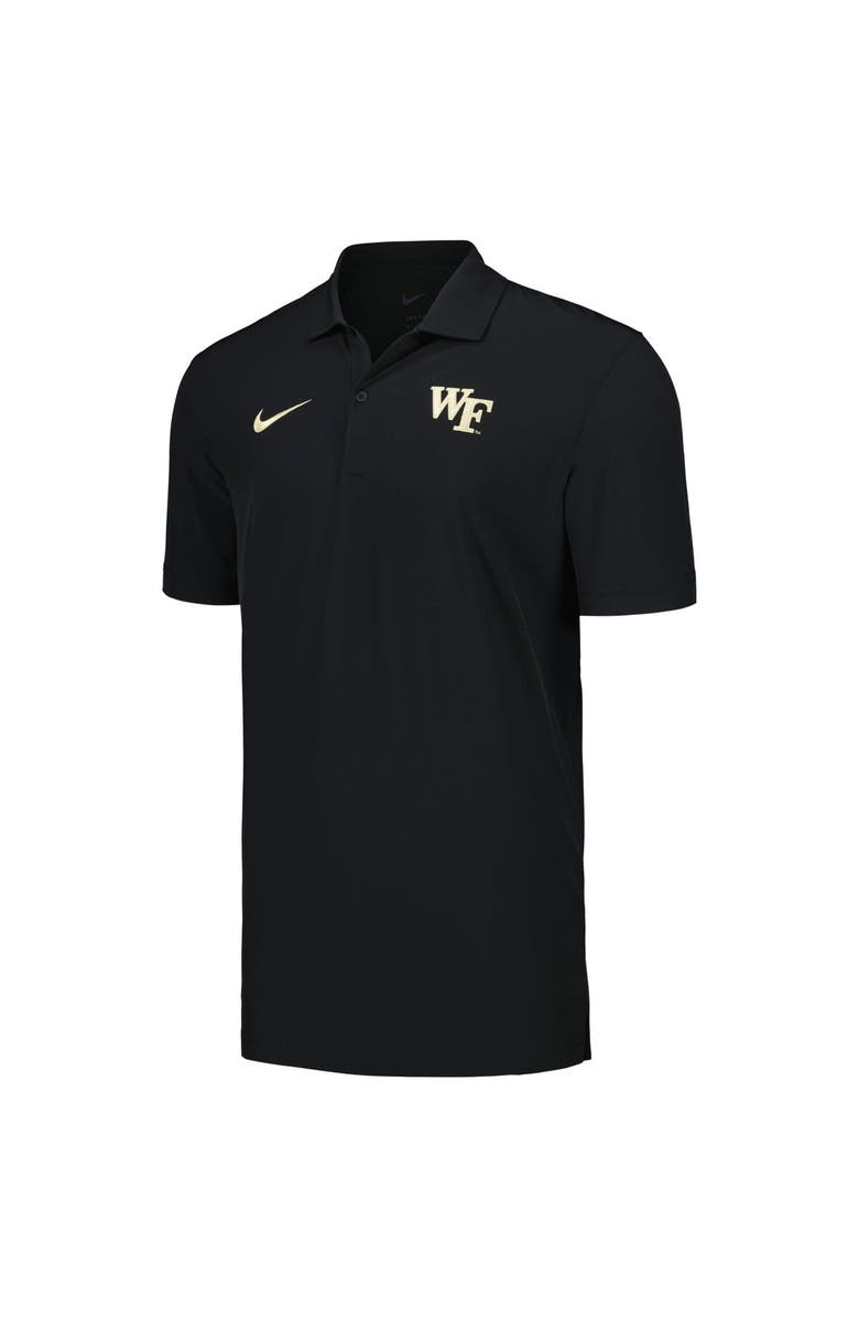 Nike Men's Nike Black Wake Forest Demon Deacons Sideline Polo, Alternate, color, Black
