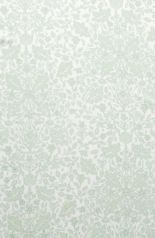 Woven & Weft Winter Floral 4-piece Flannel Bed Sheet Set In Green