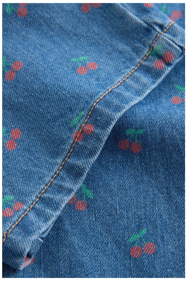 Kids' Cherry Turn Up Wide Leg Jeans, Alternate, color, BLUE