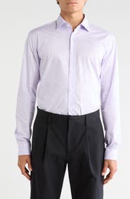 BOSS Valerio Solid Cotton Button-Up Shirt