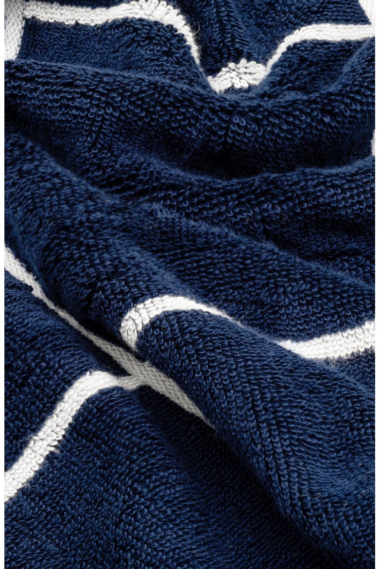 Miramar 12-Piece Bath Towel Family Set, Alternate, color, Navy / White