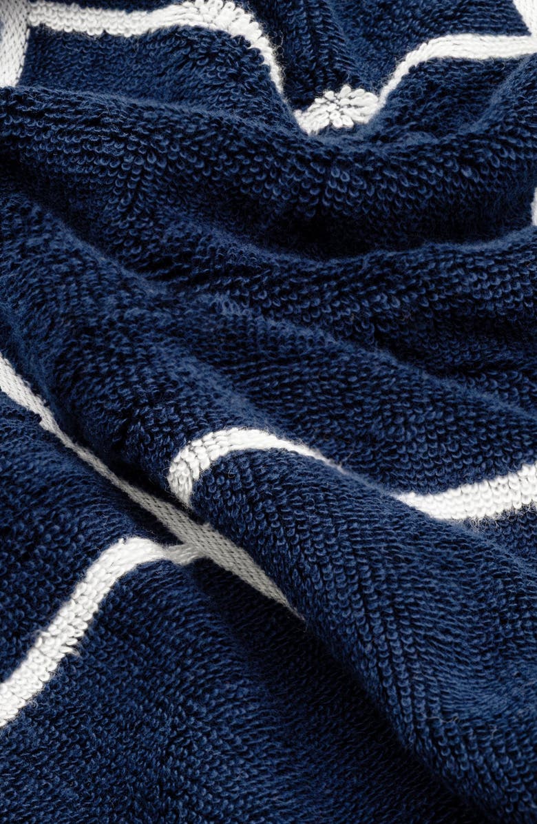 Italic Miramar Bath Towel Standard Set, Alternate, color, Navy / White