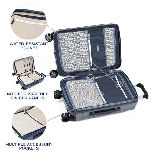 Travelpro Platinum Elite Hardside Expandable Compact Carry-on 20-inch Spinner In Dark Sky Blue