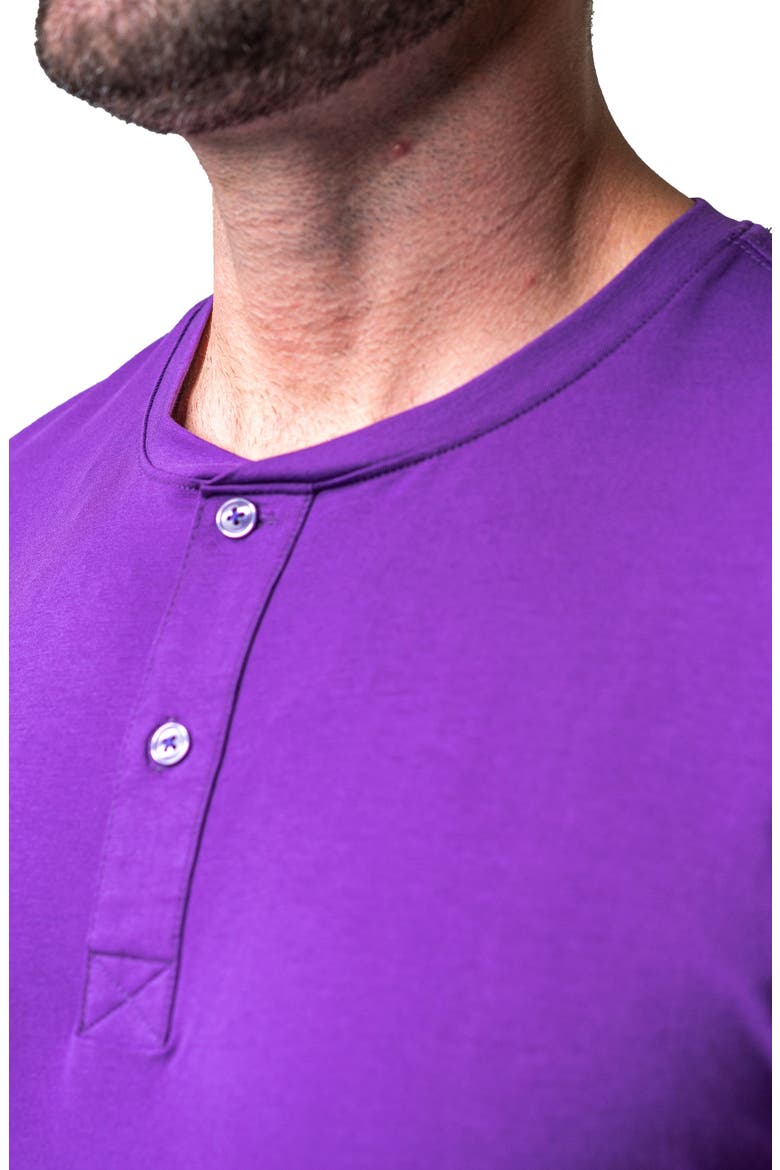 Core Short Sleeve Henley, Alternate, color, PURPLE