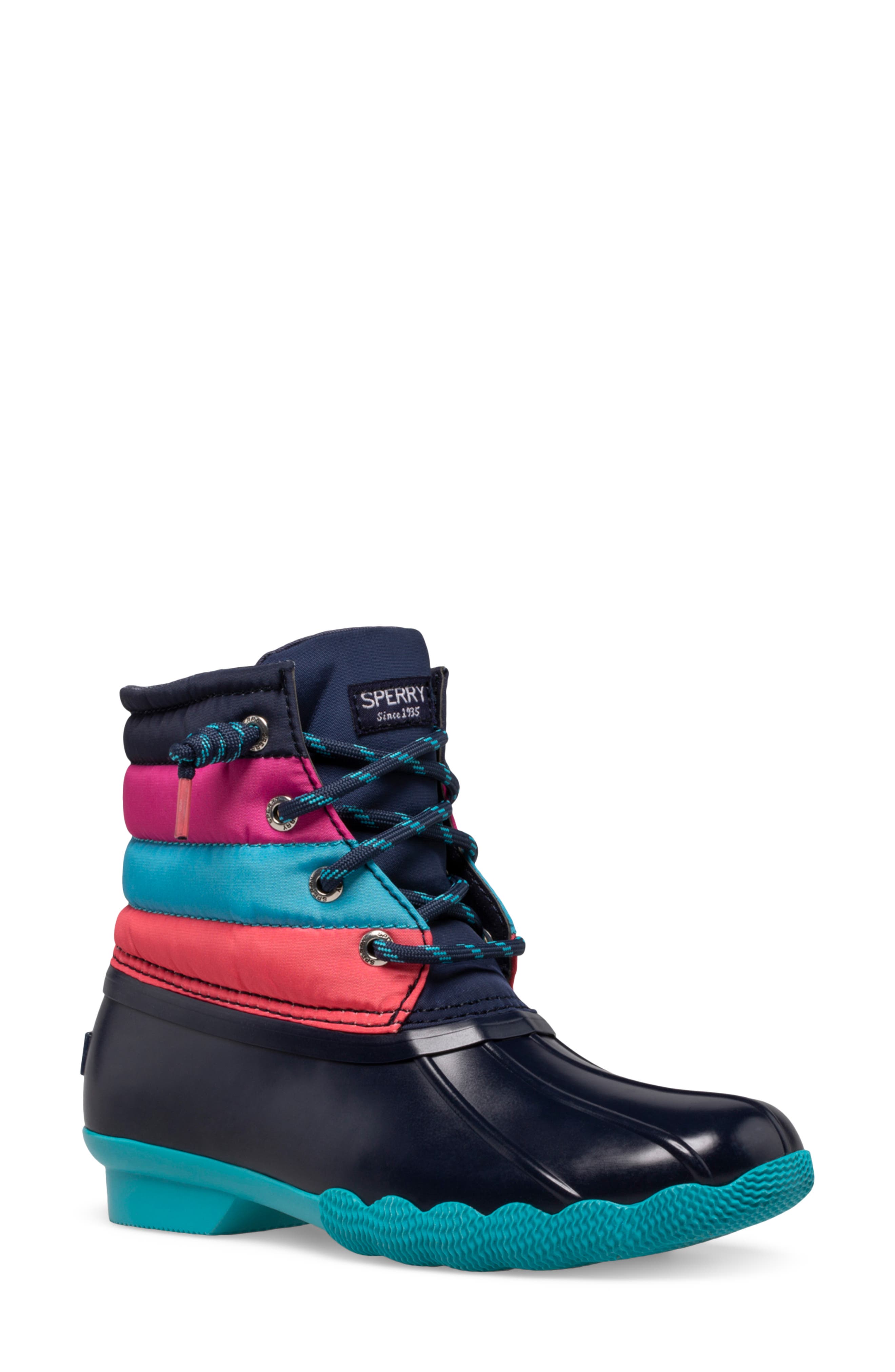 Sperry Kids' Saltwater Water Resistant Boot, Main, color, 