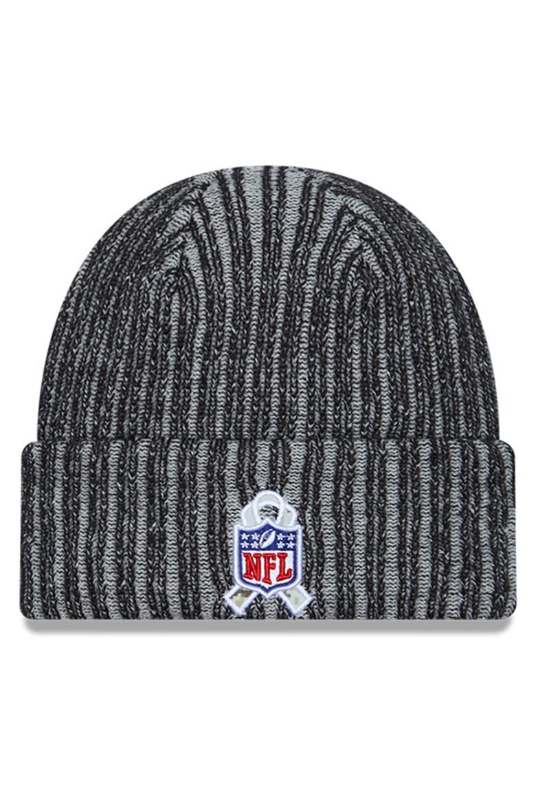 Men's New Era  Black Cincinnati Bengals 2023 Salute To Service Cuffed Knit Hat, Alternate, color, Black