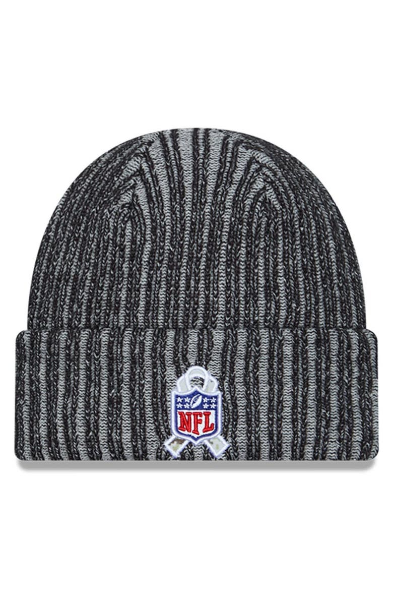 New Era Men's New Era Black Cincinnati Bengals 2023 Salute To Service Cuffed Knit Hat, Alternate, color,