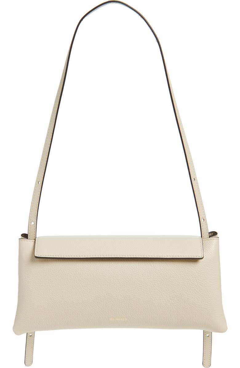 Ree Projects Elieze Leather Clutch, Main, color, Beige