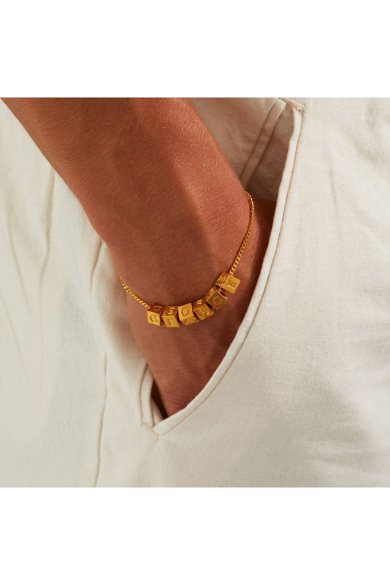 Diamond Cut Curb Chain Bracelet, Alternate, color, Gold