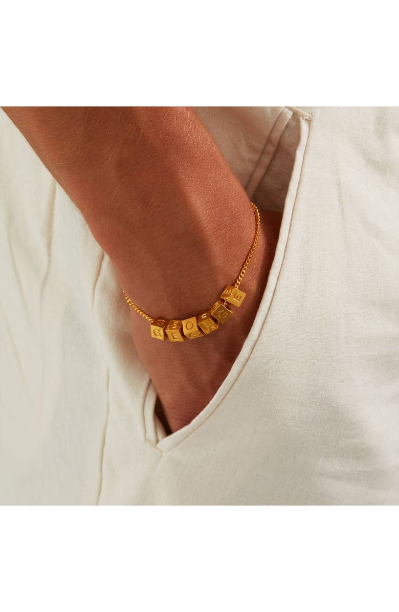 7879 Diamond Cut Curb Chain Bracelet, Alternate, color, Gold