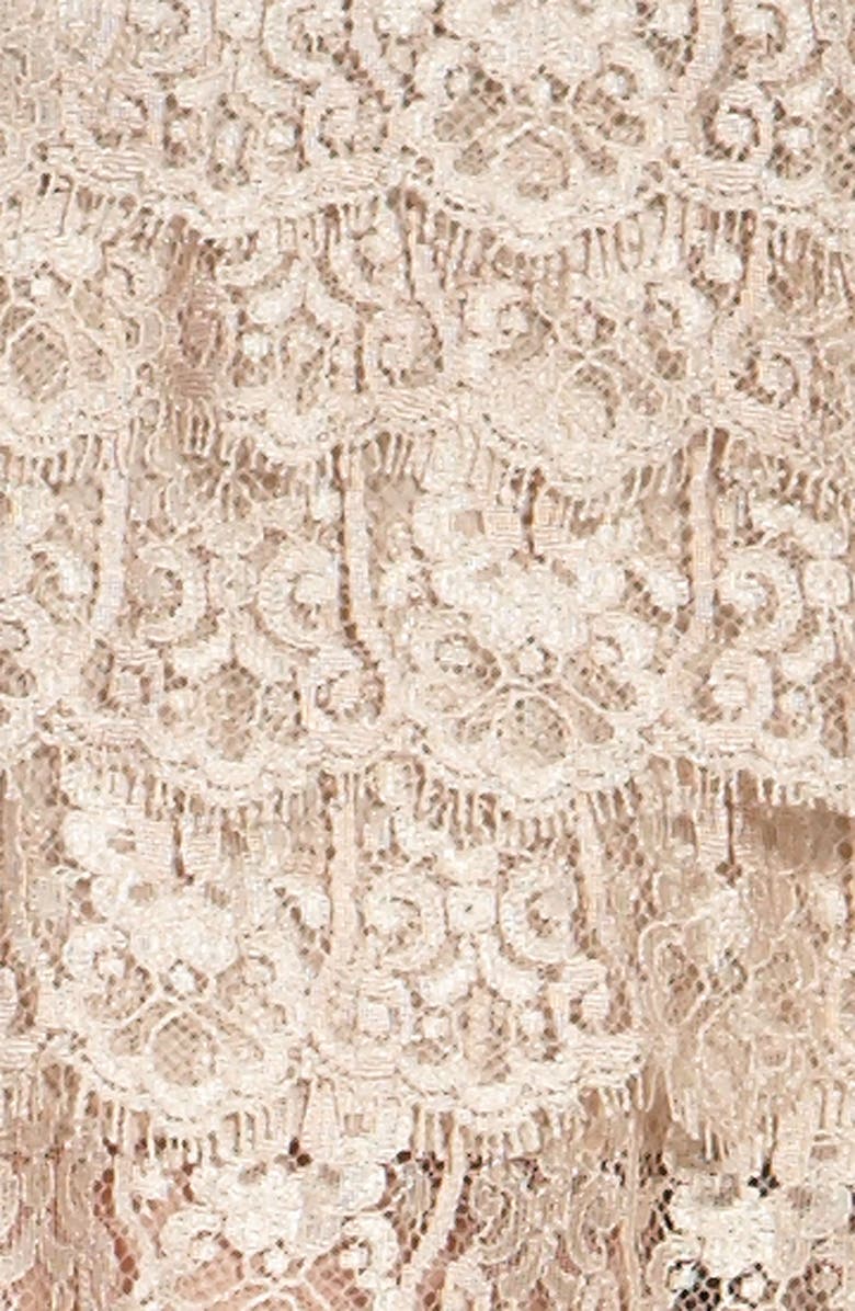 Haute Hippie Tiered Lace Shorts, Alternate, color, 