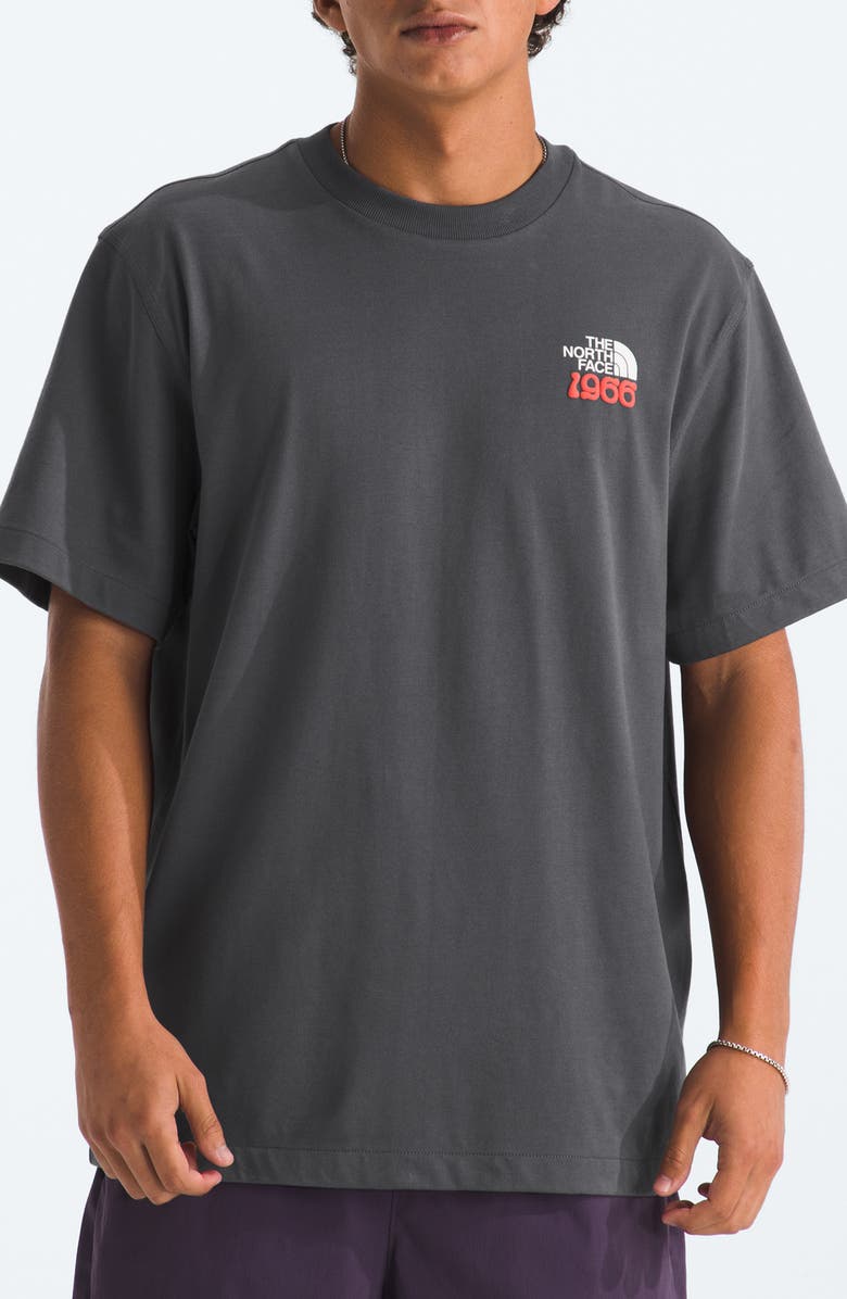 The North Face 1966 Flora Relaxed Fit Graphic T-Shirt, Main, color, Anthracite Grey