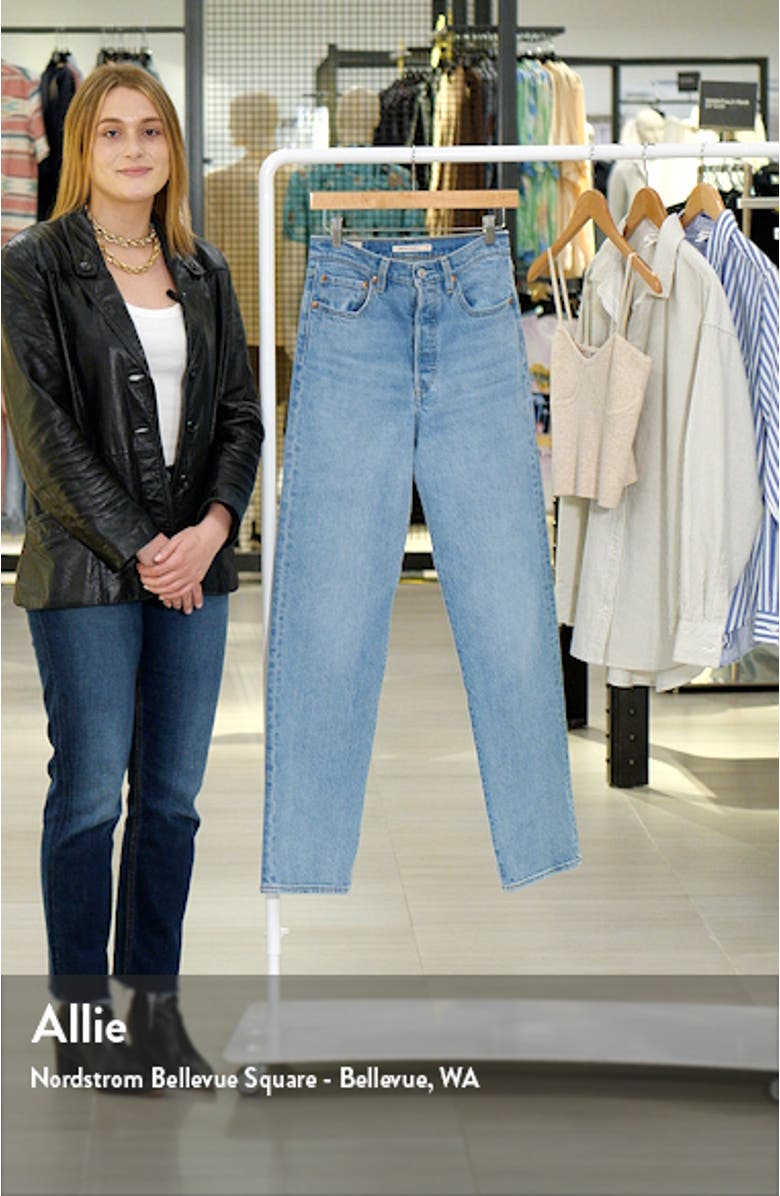 Ribcage High Waist Straight Leg Jeans, sales video thumbnail