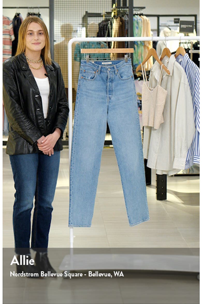Ribcage High Waist Straight Leg Jeans video