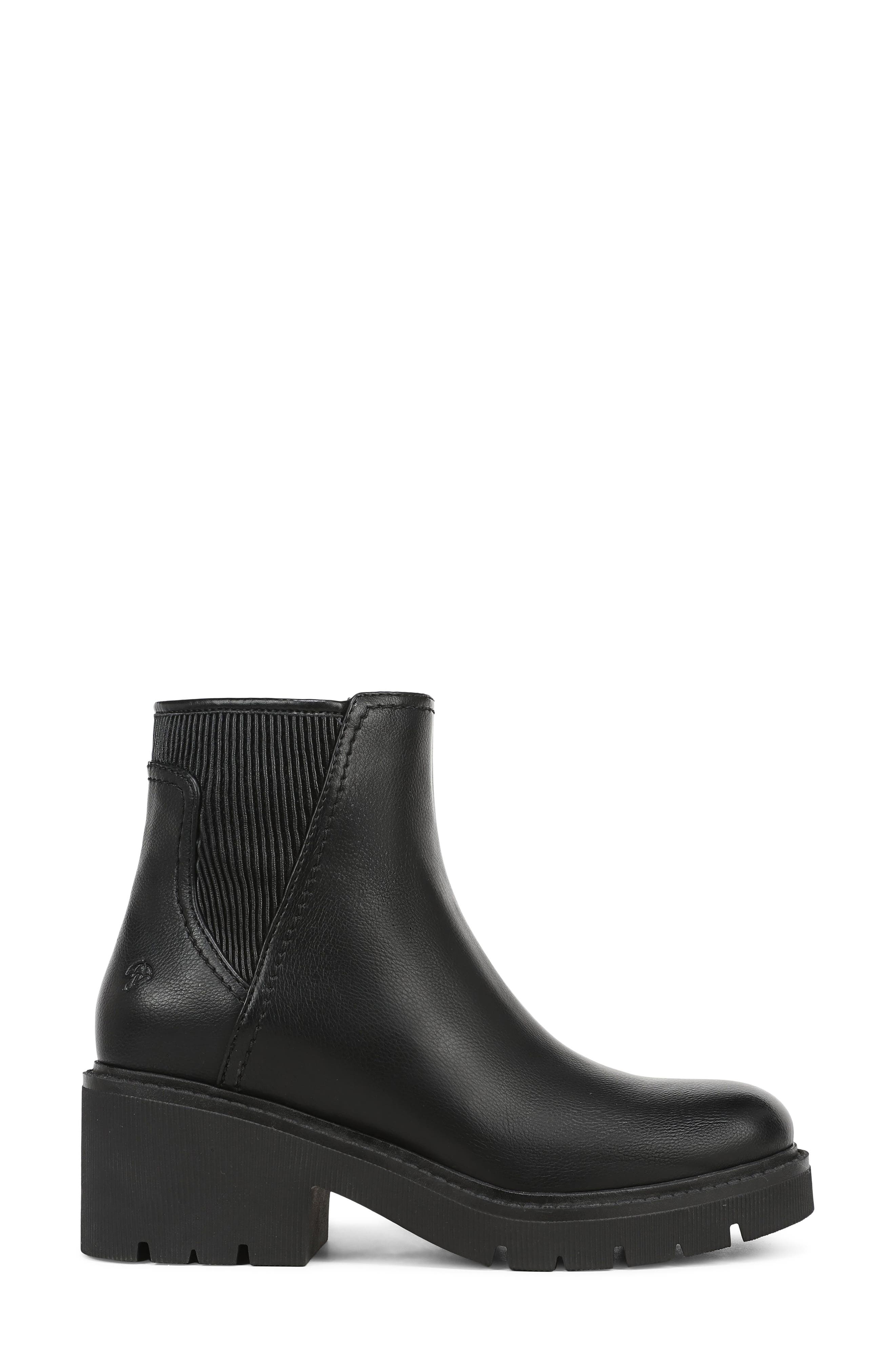 Janet Faux Leather Bootie, Alternate, color, BLACK EMBOSSED FAUX LEATHER