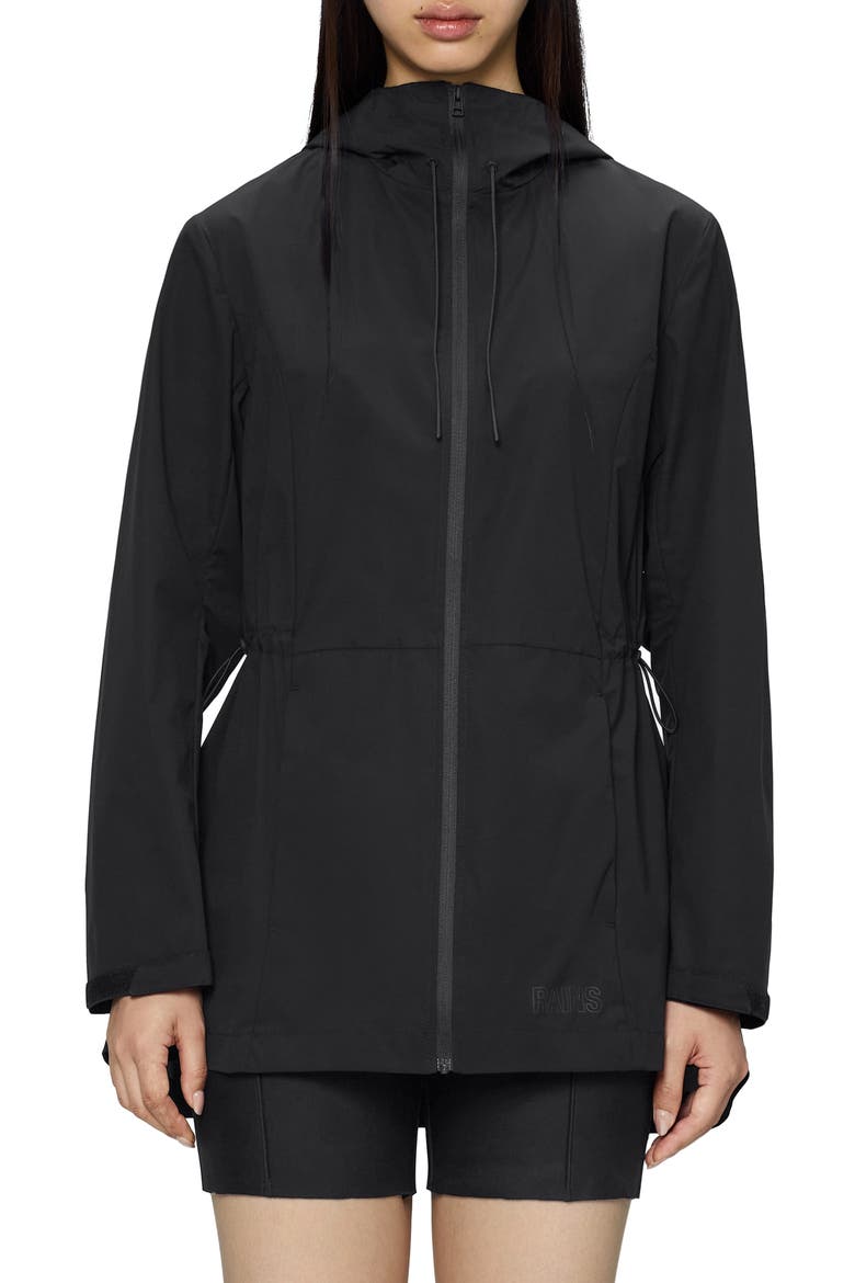 Mito Water Repellent Hooded Jacket, Main, color, BLACK