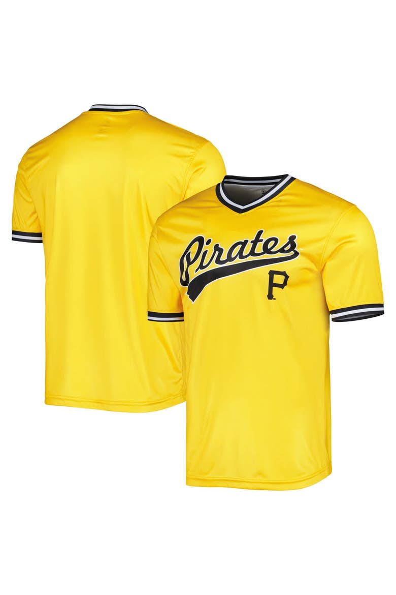 Men's Stitches Gold Pittsburgh Pirates Cooperstown Collection Team Jersey, Main, color, Gold