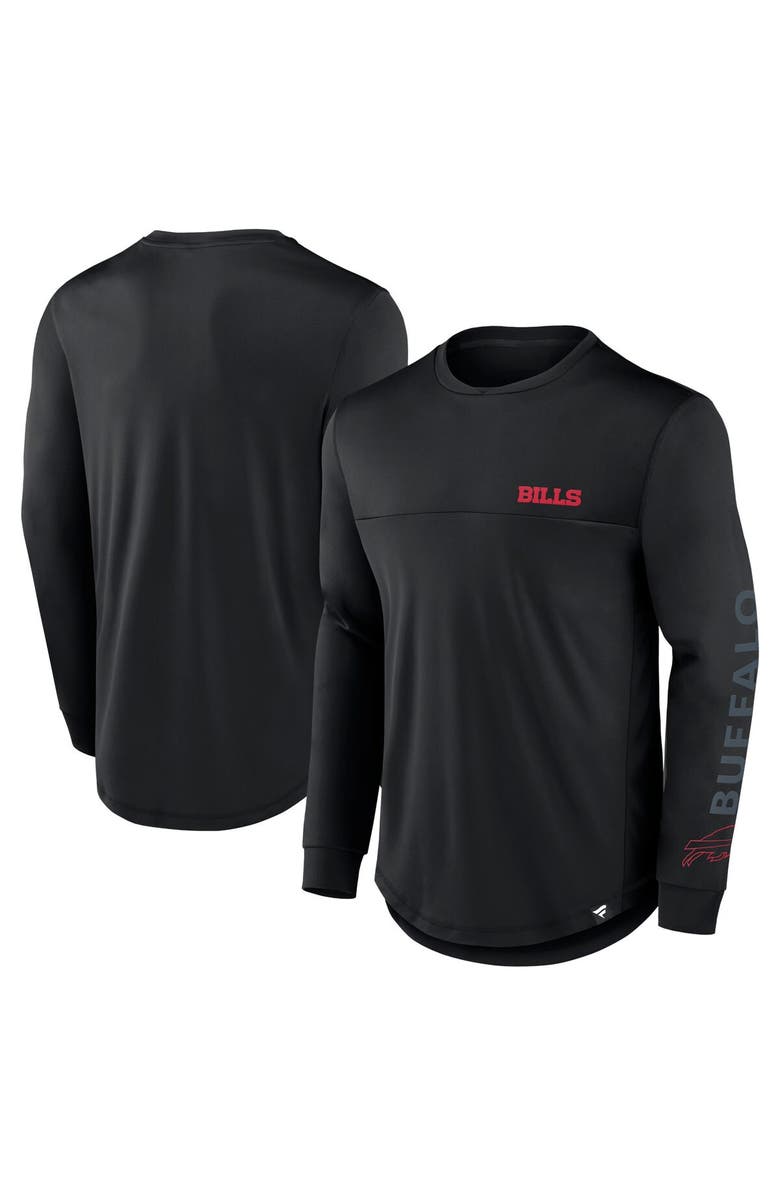 FANATICS Men's Fanatics Black Buffalo Bills Blackout Long Sleeve T-Shirt, Main, color, 